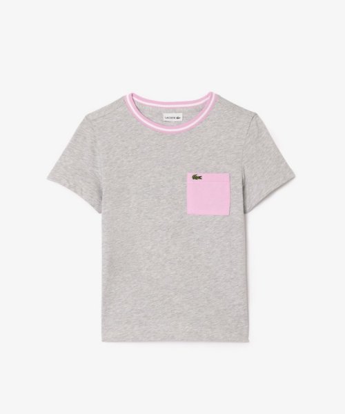 LACOSTE KIDS(ラコステ　キッズ)/配色ポケットKIDS Tシャツ/グレー