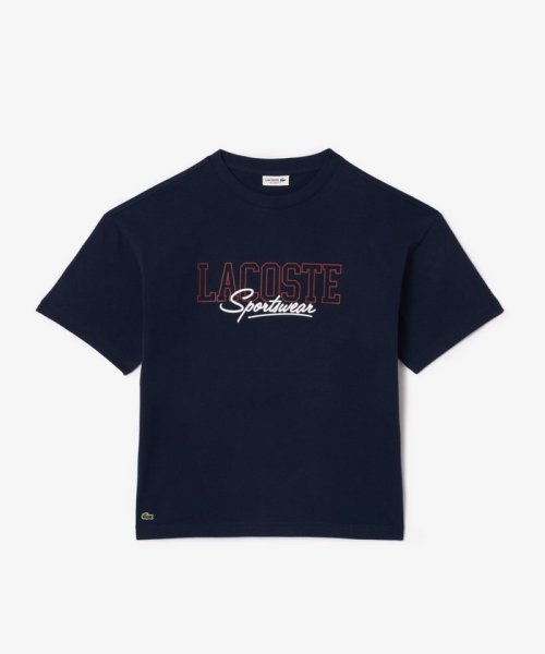 LACOSTE KIDS(ラコステ　キッズ)/KIDSカレッジグラフィックTシャツ/ネイビー