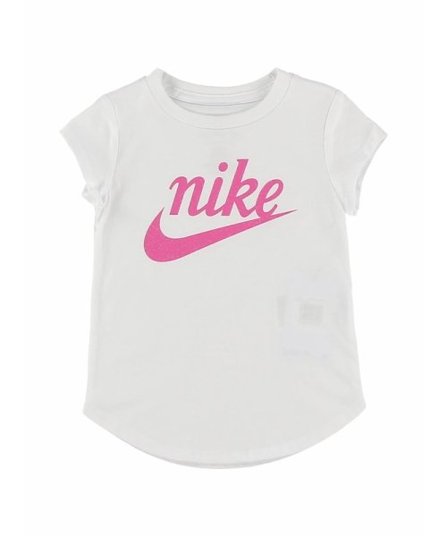 NIKE(NIKE)/トドラー(85－100cm) Tシャツ NIKE(ナイキ) SCRIPT FUTURA S/S TEE/WHITE×PINK
