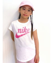 NIKE(NIKE)/NIKE(ナイキ) SCRIPT FUTURA S/S TEE キッズ(96－122cm)/WHITE×PINK