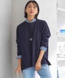 NIJYUSANKU（SMALL SIZE）(23区（小さいサイズ）)/【洗える】プレミアムビオコットン ビッグシルエット ニット/ネイビー系