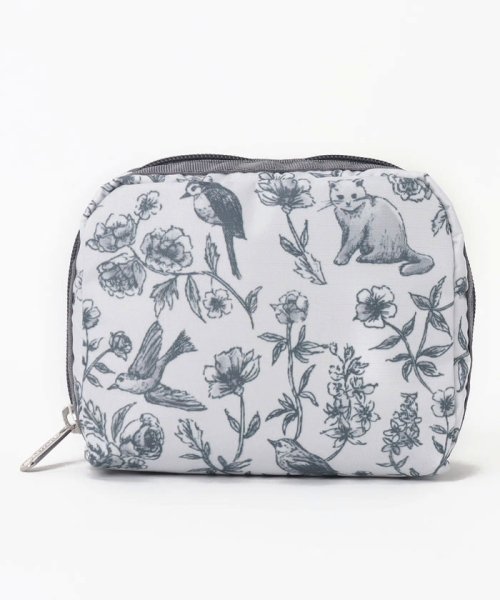 LeSportsac(LeSportsac)/SQUARE COSMETICフローラルバーズアンドキャッツ/グレー