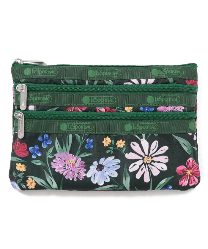 Lesportsac 3 zipper cosmetic bag hot sale