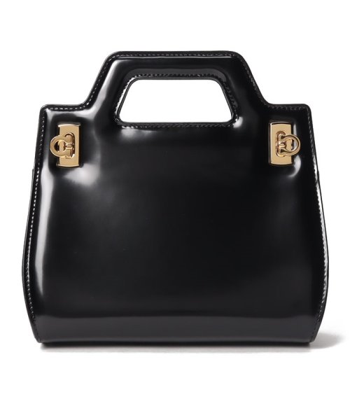 FERRAGAMO(フェラガモ)/【FERRAGAMO】フェラガモ WANDA ミニバッグ ショルダーバッグ ガンチーニ 2way パーティー  213485  213485/NERO