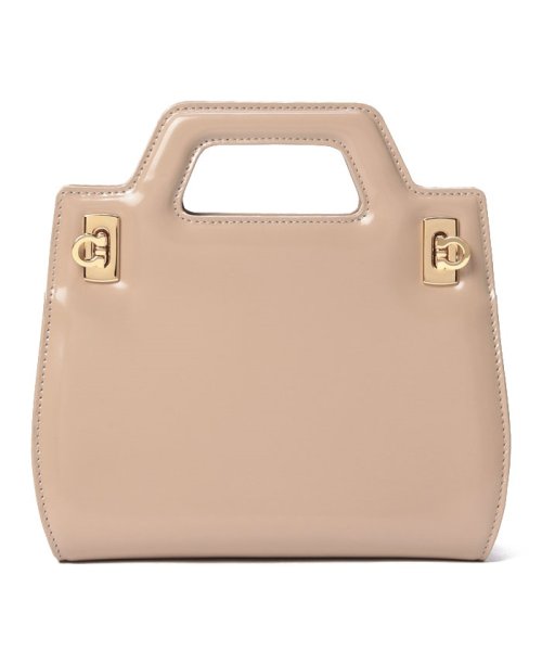 FERRAGAMO(フェラガモ)/【FERRAGAMO】フェラガモ WANDA ミニバッグ ショルダーバッグ ガンチーニ 2way パーティー  213485  213485/BEIGE