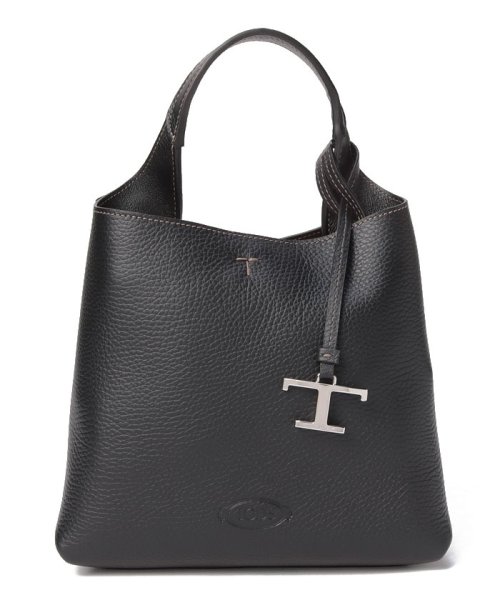 TODS(トッズ)/【TODS】トッズ ミニトートバッグ  T タイムレス メタル ペンダント 2way XBWAPAA9100 QNK/ブラック