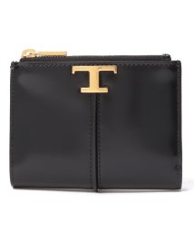 TODS(トッズ)/【TODS】トッズ T タイムレス レザー コンパクトウォレット XAWTSKB0400KET/ブラック