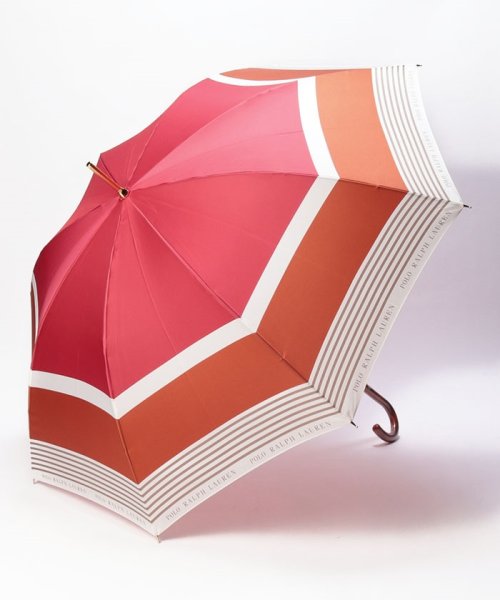POLO RALPH LAUREN(umbrella)(ポロラルフローレン（傘）)/傘　カラーボーダー/レッド