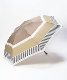 POLO RALPH LAUREN(umbrella)(ポロラルフローレン（傘）)/折りたたみ傘　カラーボーダー/ベージュ