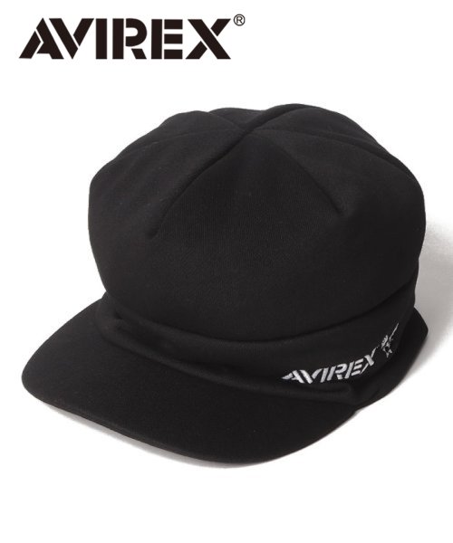 AVIREX(AVIREX)/AVIREX スウェットオスロキャップ/ブラック
