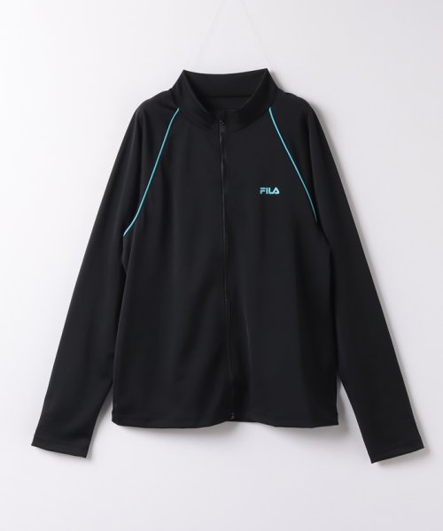 FILA（kids）(フィラ（キッズ）)/フィララッシュガード/ブラック×サックス