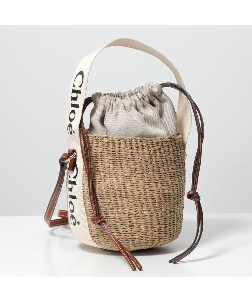 正規店舗購入品】クロエ Chloe woddy スモールバスケット 記し かごバッグ