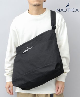 AMS SELECT/NAUTICA ノーティカ 12オンス 大容量 帆布 ビッグショルダーバッグ 通勤 通学 旅行 キャンバス メンズ レデイース/505917854