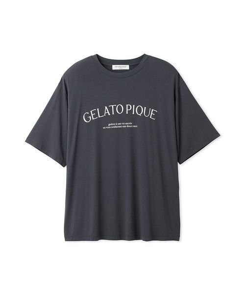 GELATO PIQUE HOMME(GELATO PIQUE HOMME)/【HOMME】レーヨンロゴTシャツ/DGRY