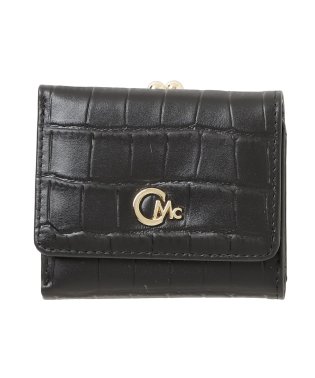 CECIL McBEE/セシルマクビー CECIL McBEE 財布 三つ折り レディース がま口 クロコダイル エンボス加工 CROCODILE EMBOSS WALLET ブラック/505918327