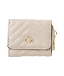 CECIL McBEE(セシルマクビー)/セシルマクビー CECIL McBEE 財布 三つ折り レディース ラウンドファスナー キルト QUILT WALLET ブラック ベージュ 黒 CM12209/ベージュ