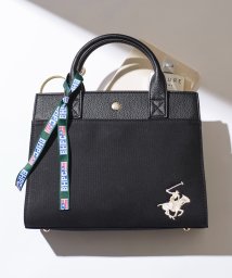 BEVERLY HILLS POLO CLUB(ビバリーヒルズポロクラブ)/【BEVERLY HILLS POLO CLUB】ポロキャンバストートバッグ　ワンポイント BH2003N/ブラック 