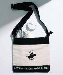 BEVERLY HILLS POLO CLUB(ビバリーヒルズポロクラブ)/【BEVERLY HILLS POLO CLUB / ビバリーヒルズポロクラブ】ポロ キャンバス地　ショルダーバッグ　ロゴ　ミニショルダー　BHC002/ホワイト系1