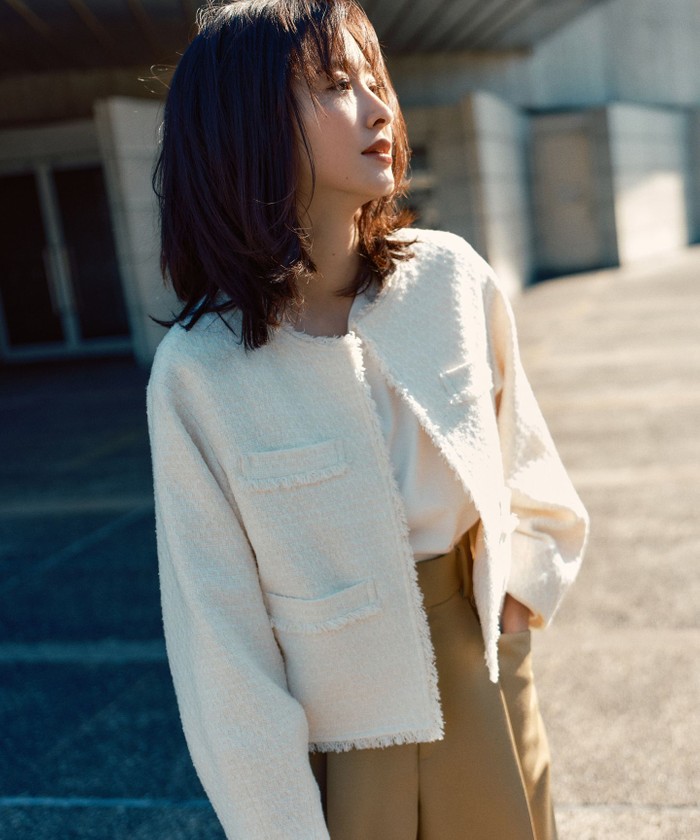 VERYコラボ 】ファンシーツイード ジャケット(505919795)｜阪急百貨店