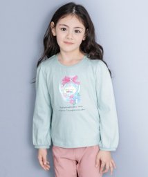 anyFAM（KIDS）(エニファム（キッズ）)/【チェリーベリーシリーズ】フルーツジャム 長袖 Tシャツ/ミント×ハーバリウム