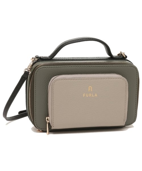 FURLA(フルラ)/フルラ ショルダーバッグ ハンドバッグ カメリア カーキ グレー レディース FURLA WE00504 HSC000 CACTUS MARMO c NERO/その他