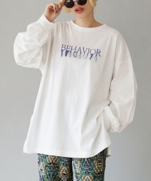 e-zakkamaniastores/フリンジロゴ ロングTシャツ/505919936