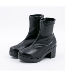 FOOT PLACE(フットプレイス)/ココア COCOA キッズ ジュニア 女の子 ブーツ 子供靴 サイドファスナー ショートブーツ TS－JN1N3/ブラック系2