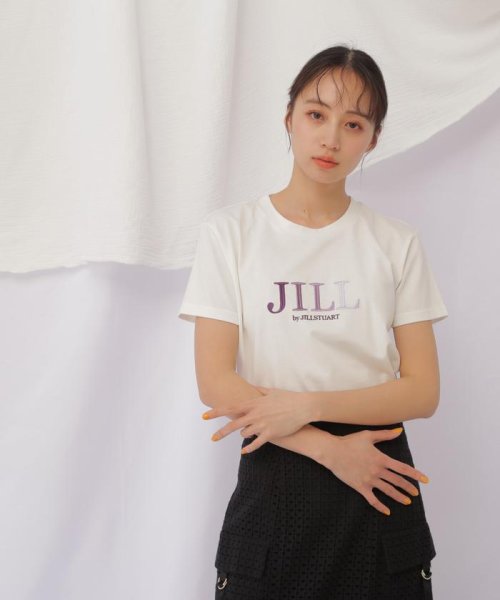 JILL by JILL STUART(ジル バイ ジル スチュアート)/JBオーガニック刺繍ロゴTシャツ/グラデラべ2