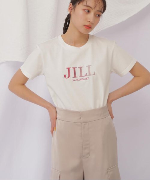 JILL by JILL STUART(ジル バイ ジル スチュアート)/JBオーガニック刺繍ロゴTシャツ/グラデピンク2