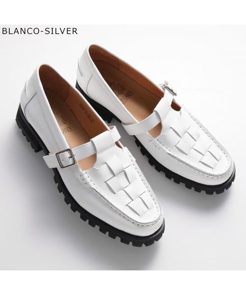 ARTESANOS ローファー NSH312 8H FLRENTIC Tストラップ 8H ARTESANOS ローファー NSH312 FLRENTIC カラー BLANCO NEGRO