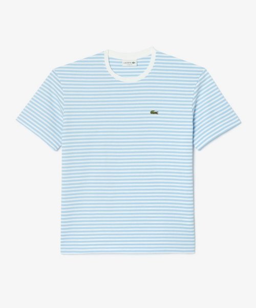 LACOSTE Mens(ラコステ　メンズ)/オーセンティックマリンボーダーTシャツ/ライトブルー