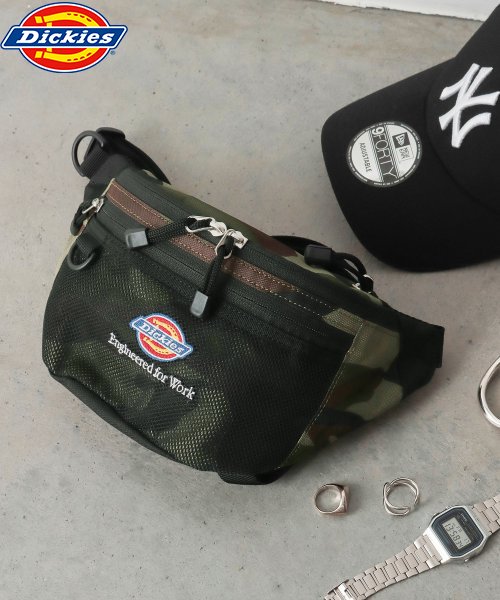 Dickies(Dickies)/Dickies EFW MESH PKT WAIST BAG/アーミー