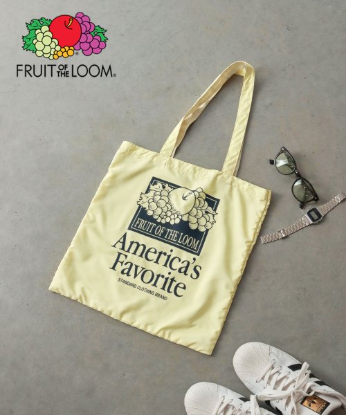 FRUIT OF THE LOOM(フルーツオブザルーム)/FRUIT OF THE LOOM GRAPHIC TOTE BAG/ｲｴﾛｰ