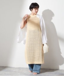 journal standard  L'essage (ジャーナルスタンダード　レサージュ)/【ADAWAS/アダワス】 ADWS－308－15/CROCHET KNIT LAYERED：ワンピース/ナチュラル