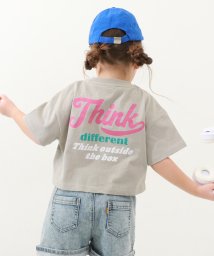 devirock/デビラボ ガールズ クロップド丈 プリント半袖Tシャツ 子供服 キッズ 女の子 トップス 半袖Tシャツ Tシャツ /505917590