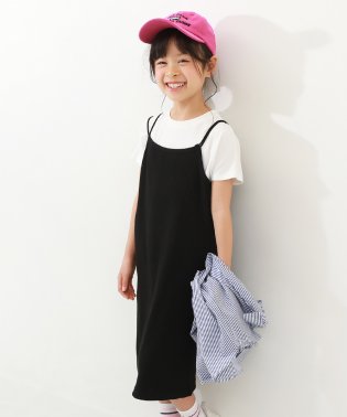 devirock/リブキャミワンピース 子供服 キッズ 女の子 半袖ワンピース ノースリーブワンピース ワンピース /505917594