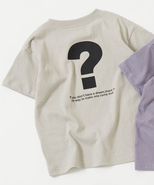 devirock(デビロック)/デビラボ BOXシルエット プリント半袖Tシャツ 子供服 キッズ ベビー 男の子 女の子 トップス 半袖Tシャツ Tシャツ /ライトグレー