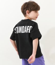 devirock(デビロック)/STANDARD バックロゴプリント 半袖Tシャツ 子供服 キッズ ベビー 男の子 女の子 トップス 半袖Tシャツ Tシャツ /ブラック