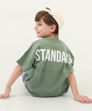 devirock/STANDARD バックロゴプリント 半袖Tシャツ 子供服 キッズ ベビー 男の子 女の子 トップス 半袖Tシャツ Tシャツ /505917598