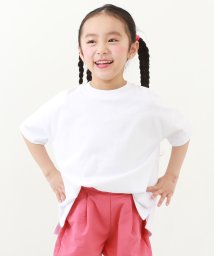 devirock(デビロック)/無地 ビッグシルエット 半袖Tシャツ 子供服 キッズ ベビー 男の子 女の子 トップス 半袖Tシャツ Tシャツ /ホワイト