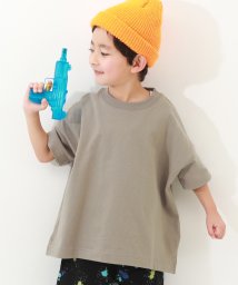 devirock/無地 ビッグシルエット 半袖Tシャツ 子供服 キッズ ベビー 男の子 女の子 トップス 半袖Tシャツ Tシャツ /505917601