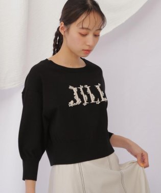 JILL by JILL STUART/ロゴジャガードビジューニット/505920297