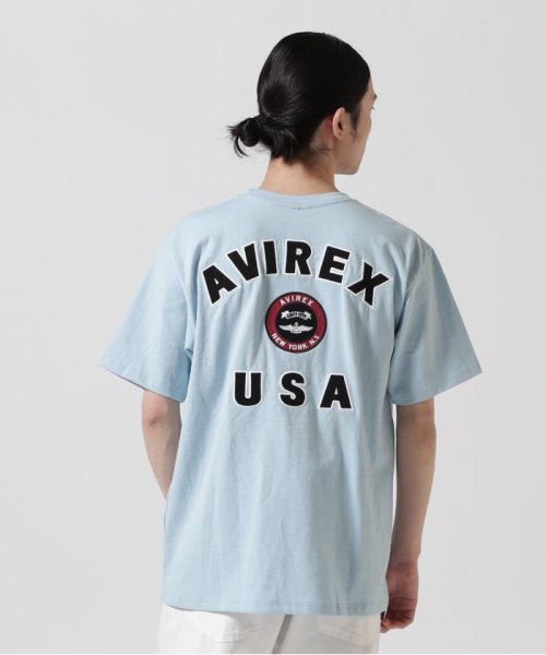 AVIREX(AVIREX)/ヴァーシティー ロゴ Tシャツ2.0/VARSITY LOGO T－SHIRT 2.0/サックス1