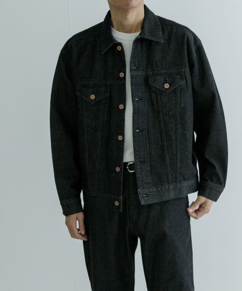 URBAN RESEARCH(アーバンリサーチ)/URBAN RESEARCH iD　WIDE FIT DENIM JACKET/ブラック
