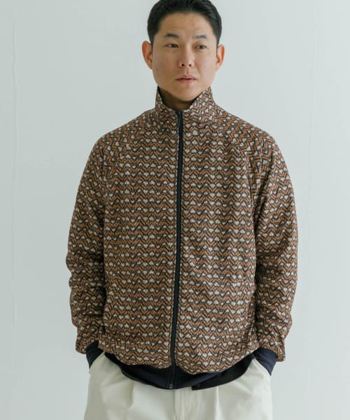 URBAN RESEARCH(アーバンリサーチ)/URBAN RESEARCH iD　ジャカードトラックジャケット/NAVY