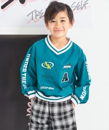 ANAP KIDS/Vネック ライン リブ シャカシャカ トップス/505920534