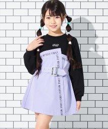 ANAP KIDS/プチ ハイネック アシンメトリー レイヤード風 ワンピース/505920536