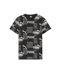 PUMA(プーマ)/キッズ ボーイズ ESSプラス ロゴ LAB AOP 半袖 Tシャツ 120－160cm/PUMABLACK