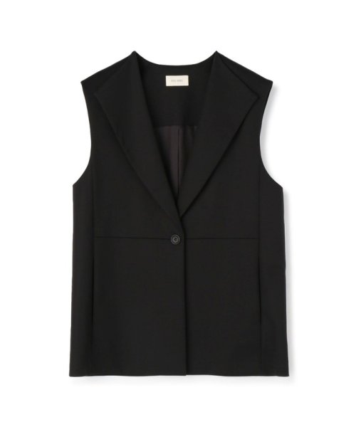 ハイカウントコットンストレッチ ワイドラペルジレ 