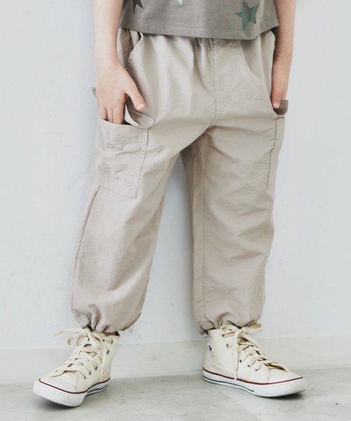 THE SHOP TK（KID）(ザ　ショップ　ティーケー（キッズ）)/【110‐150】カーゴパンツ/グレージュ（050）